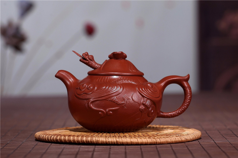 FANJ/梵匠 『云龙』 宜兴紫砂壶茶壶 朱鸿均老师作品 原矿紫砂大红袍茶具 容量300cc